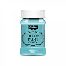 Farby-laky - Dekor paint farby - rôzne odtiene  (tyrkysovo modrá) - 15828620_