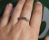 Prstene - Strieborný prsteň - palička - 15827396_