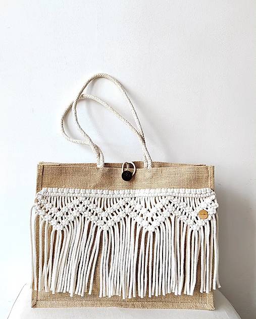 Nákupné tašky - Makramé taška INSTYLE - 15830280_