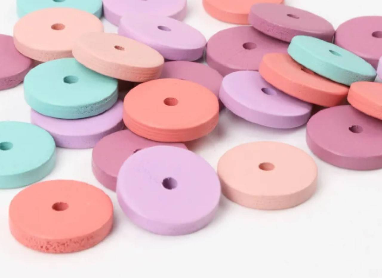 KD101 Korálka drevená ploská 2 cm