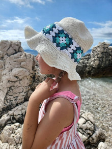 Detské čiapky - Letný  klobúk - 15831228_