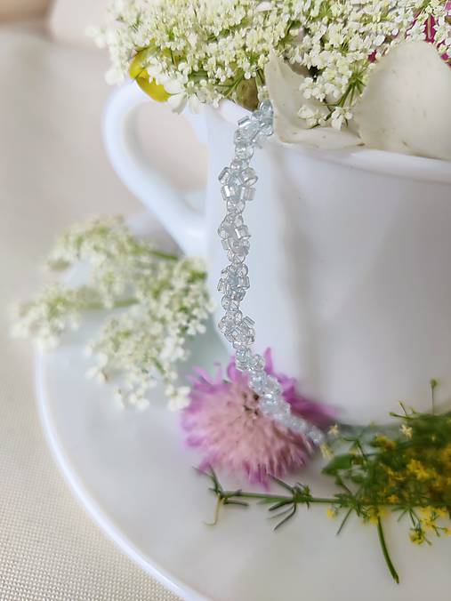 Náramok - Ľadové kvety