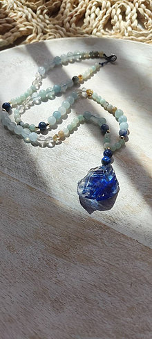Iné šperky - Náhrdelník ANDARA blue - 15830871_