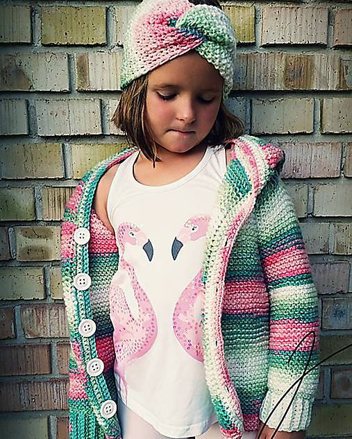 Detské oblečenie - Svetrík a čelenka - 15833343_