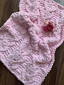 Detský textil - detská deka PUFFY - ružová - 15834462_