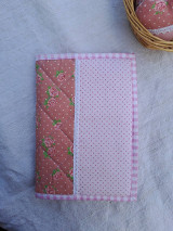 Papiernictvo - Textilný obal -ružový - 15833681_