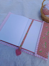 Papiernictvo - Textilný obal -ružový - 15833683_