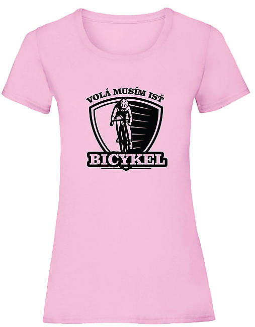 Topy, tričká, tielka - Bicykel volá .......... dámske (XS - Ružová) - 15834307_