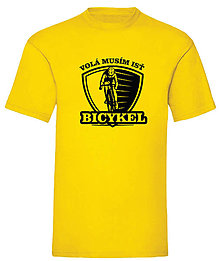 Pánske oblečenie - Bicykel volá ........ pánske (S - Žltá) - 15833962_