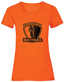 Topy, tričká, tielka - Bicykel volá .......... dámske (XS - Oranžová) - 15834297_