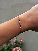 Náramky - Retiazkový náramok s lapis lazuli - 15833570_