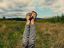 Detské topánky - Detské barefoot sandále hnedé - 15833943_