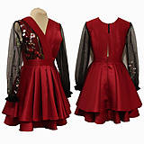 Šaty - Spoločenské šaty BELLA RED - 15834871_