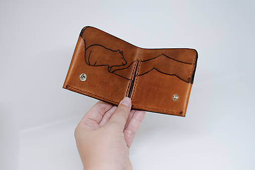 Kráľ hôr - Pánska kožená peňaženka