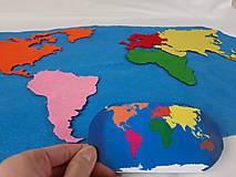 Hračky - Mapa sveta (Mapa sveta - kontinetny) - 15835927_