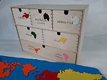 Hračky - Mapa sveta (Mapa sveta s komodou) - 15835943_