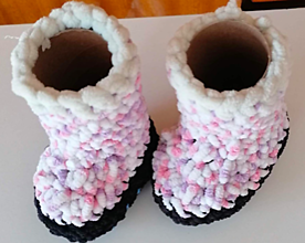Detské topánky - Handmade capačky 13cm - 15836201_
