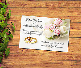 Papiernictvo - Svadobné oznámenie - veľká magnetka - 15837576_