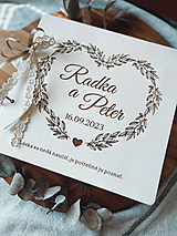 Papiernictvo - Svadobná kniha hostí personalizovaná, drevený fotoalbum - srdce - 15837446_