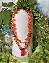Náhrdelníky - mandarínkový náhrdelník - 15837233_