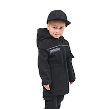 Detské oblečenie - Detská softshell bunda never give up - black - 15839233_