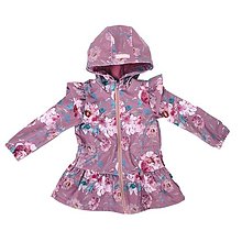 Detské oblečenie - Detská softshell bunda - Lily flowers - 15839295_