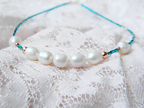 Náhrdelníky - S perlami...náhrdelník - 15840182_