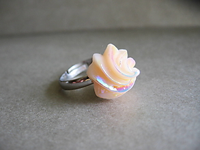 Prstene - Apricot Icecream, prsten - 15840670_
