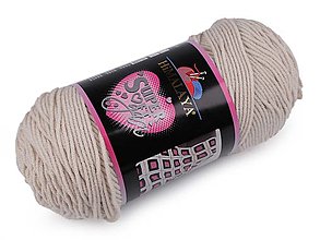 Galantéria - Pletacia priadza Super Soft Yarn 200 g (80821 béžová svetlá) - 15839979_
