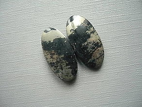 Minerály - Kabošon - apačské zlato - pár 23 mm, č.13f - 15840795_