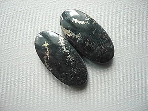 Minerály - Kabošon - apačské zlato - pár 26 mm, č.18f - 15840825_