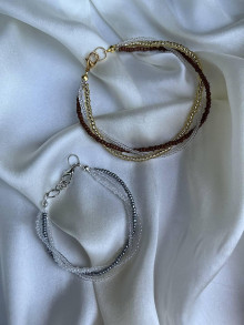 Iné šperky - minimalistická kolekcia (prepletaný náramok (väčší)) - 15839735_
