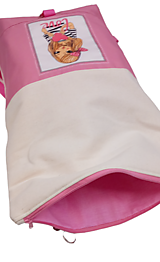 Batohy - Rolovací ruksak ružový Dievčatko LOVE - 15842297_