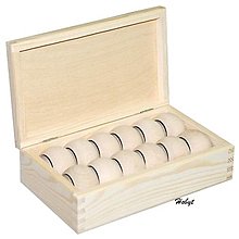 Polotovary - Krabica s 12 krúžkami na servítky - 15842066_