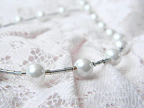 Náhrdelníky - S perlami...náhrdelník - 15841015_