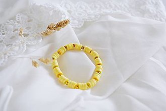 Náramky - Dámsky náramok - farebné TRIO (Žltá) - 15841817_