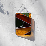 Dekorácie - Vitrážny obraz z farebného skla "SAFARI" - 15842048_