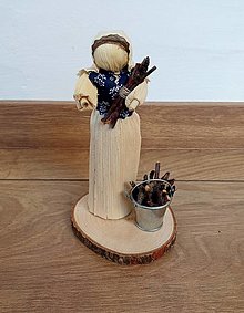 Dekorácie - Šúpolienka - žena s raždím - 15841653_