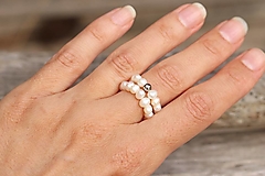 Prstene - Perlový prsteň - perly - 15841293_