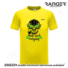 Topy, tričká, tielka - Tričko RANGER® - SMOKE WEED EVERYDAY (Žltá) - 15841970_