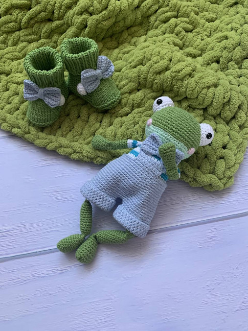 Hračky - baby SET 3 ks - žabiačik Kvakinko II. - 15844649_