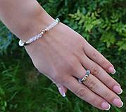 Sady šperkov - Sada Diamant,Smaragd a Krištáľ náramok a prsteň - 15843439_
