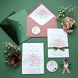 Darčeky pre svadobčanov - Hortenzie ružová - buttonky - darčeky - 15844269_