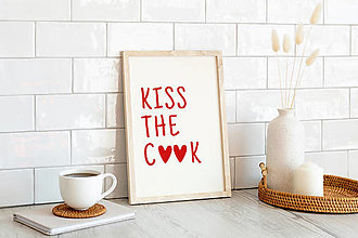 Grafika - Kiss the cook | plagát - 15844721_