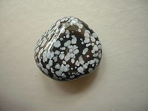 Minerály - Troml. - obsidián vločkový 26 mm, č.6f - 15844902_