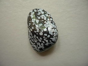 Minerály - Troml. - obsidián vločkový 30 mm, č.10f - 15844908_