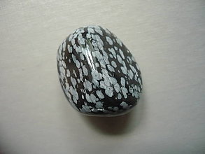 Minerály - Troml. - obsidián vločkový 29 mm, č.12f - 15844918_
