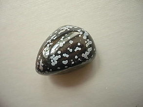 Minerály - Troml. - obsidián vločkový 27 mm, č.14f - 15844923_