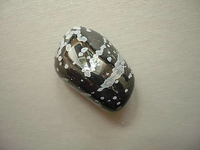Minerály - Troml. - obsidián vločkový 27 mm, č.15f - 15844926_