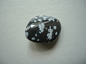 Minerály - Troml. - obsidián vločkový 24 mm, č.26f - 15844961_